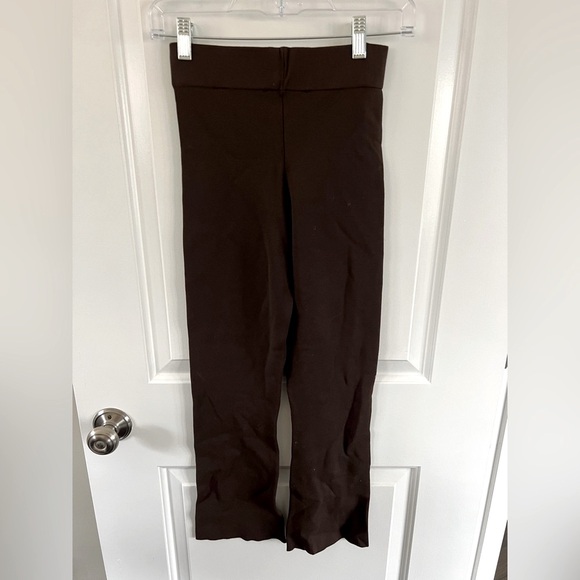 Zara Chocolate Brown Flared Leggings Size Small - Picture 3 of 5